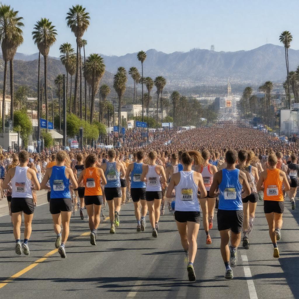 AI-created image of LA Marathon