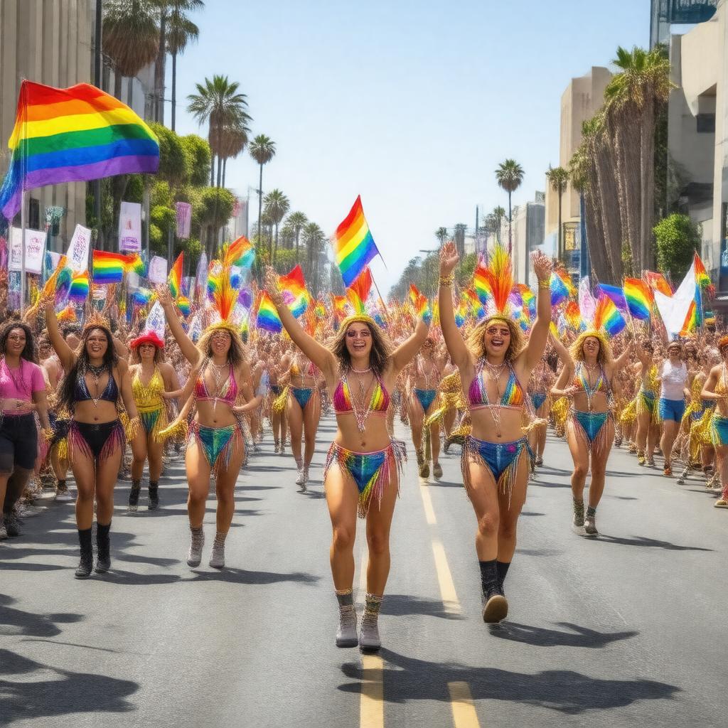 AI-created image of LA Pride