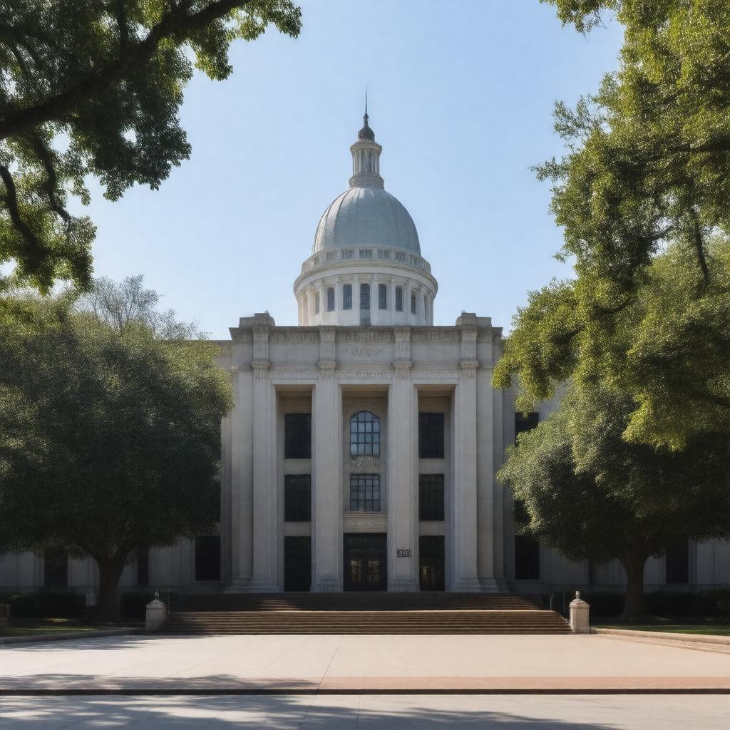 AI-created image of LBJ School of Public Affairs