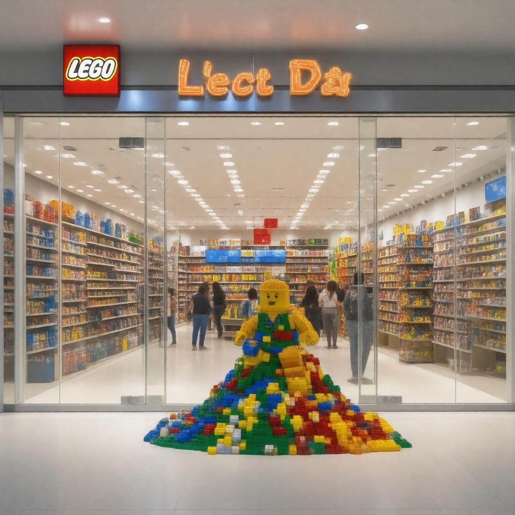 AI-created image of LEGO Store
