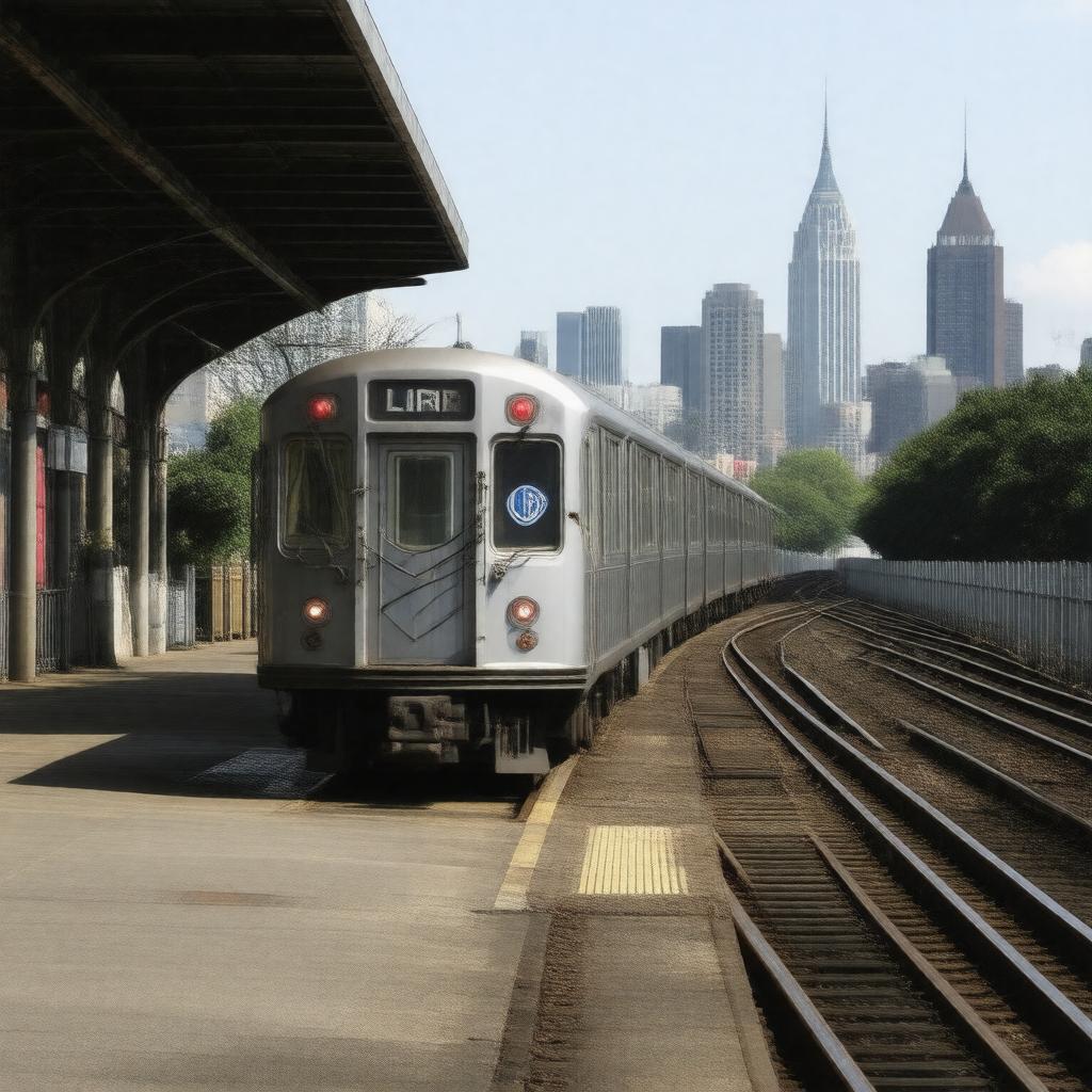 AI-created image of LIRR