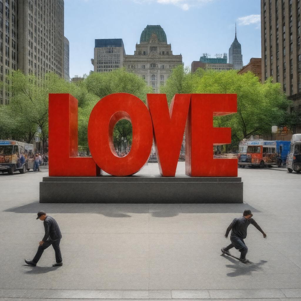 Click to view larger image AI-created image of LOVE Park