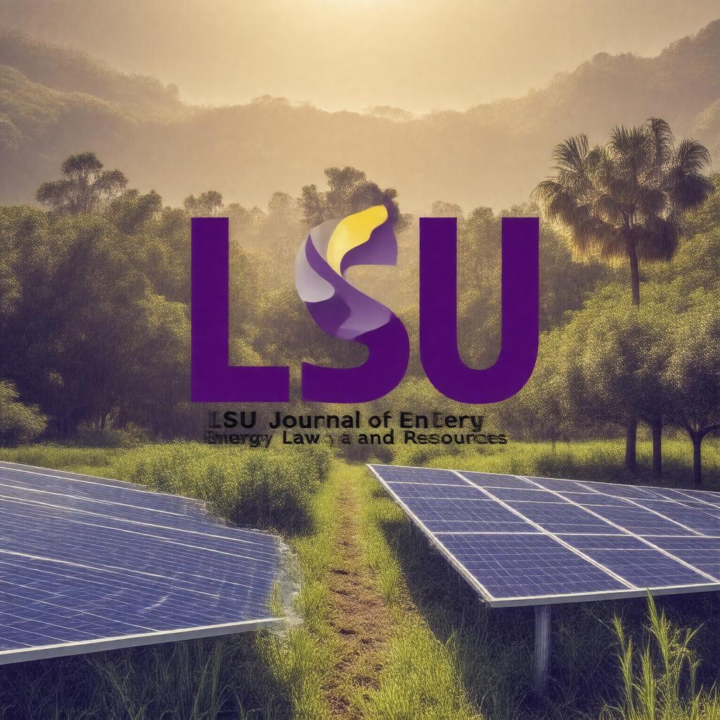 Click to view larger image AI-created image of LSU Journal of Energy Law and Resources