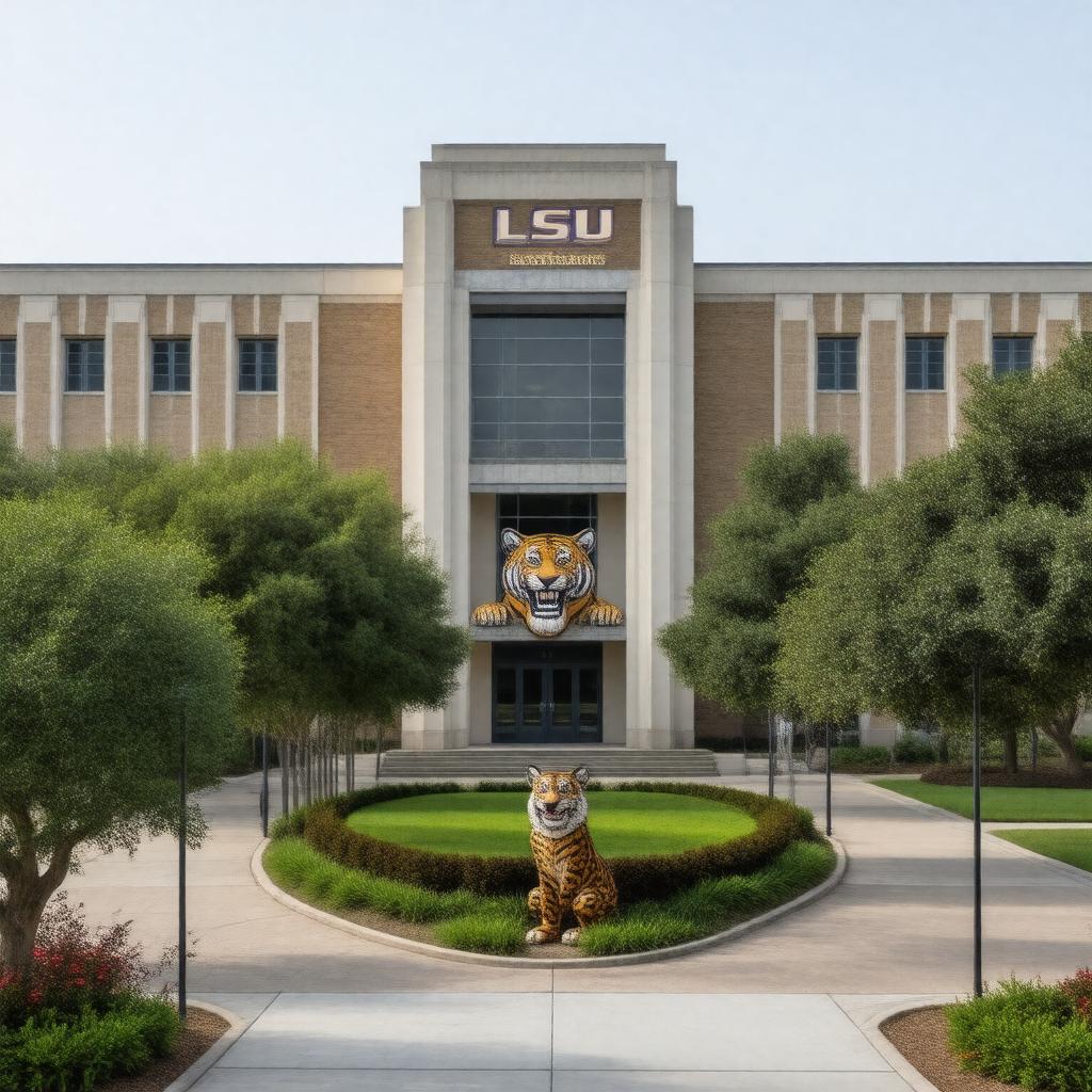 AI-created image of LSU School of Veterinary Medicine