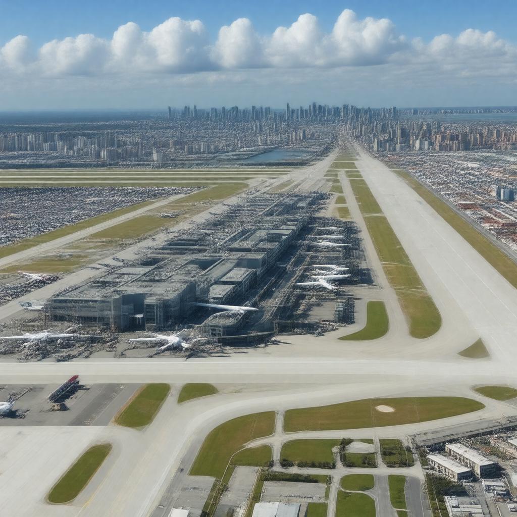 AI-created image of LaGuardia Airport