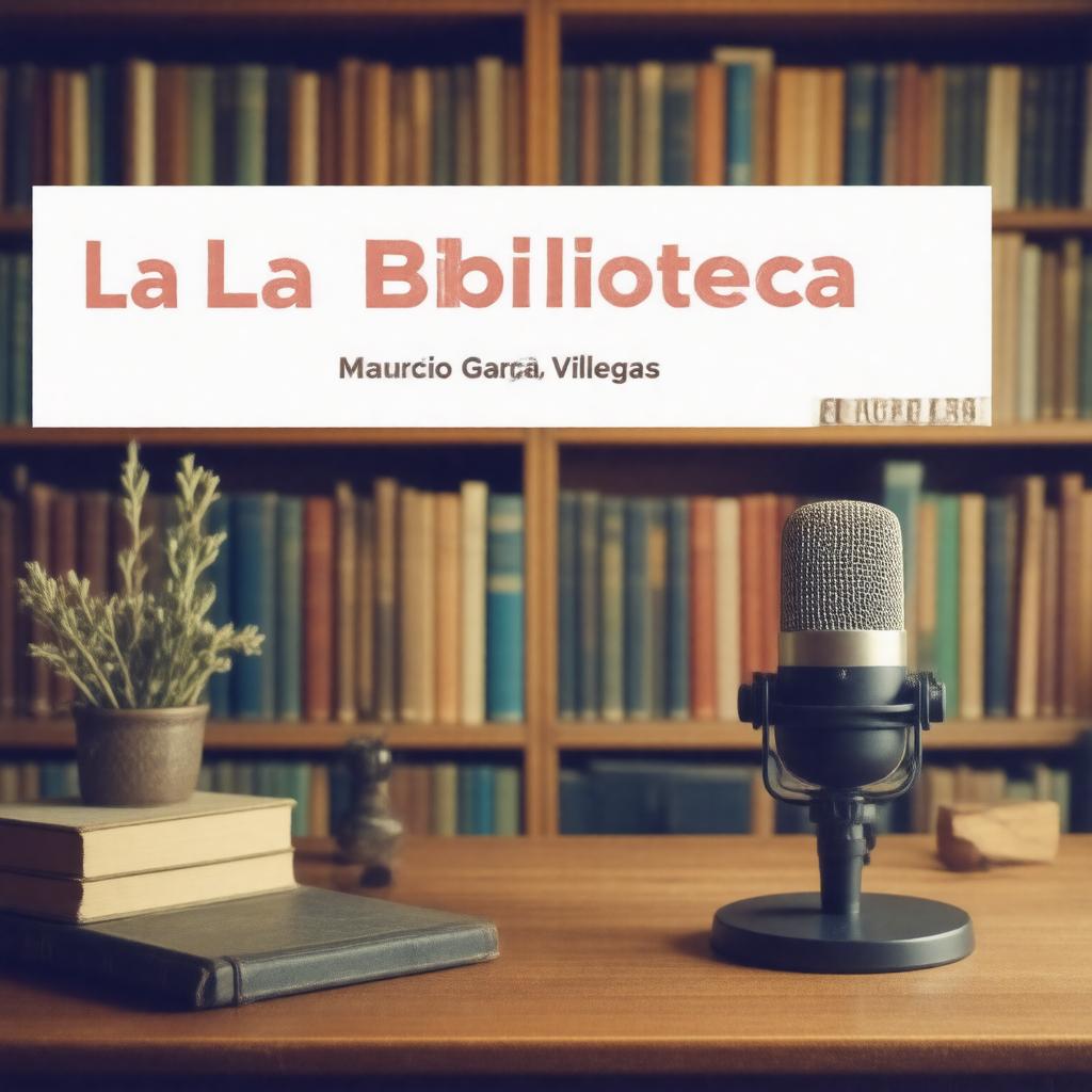 AI-created image of La Biblioteca Podcast