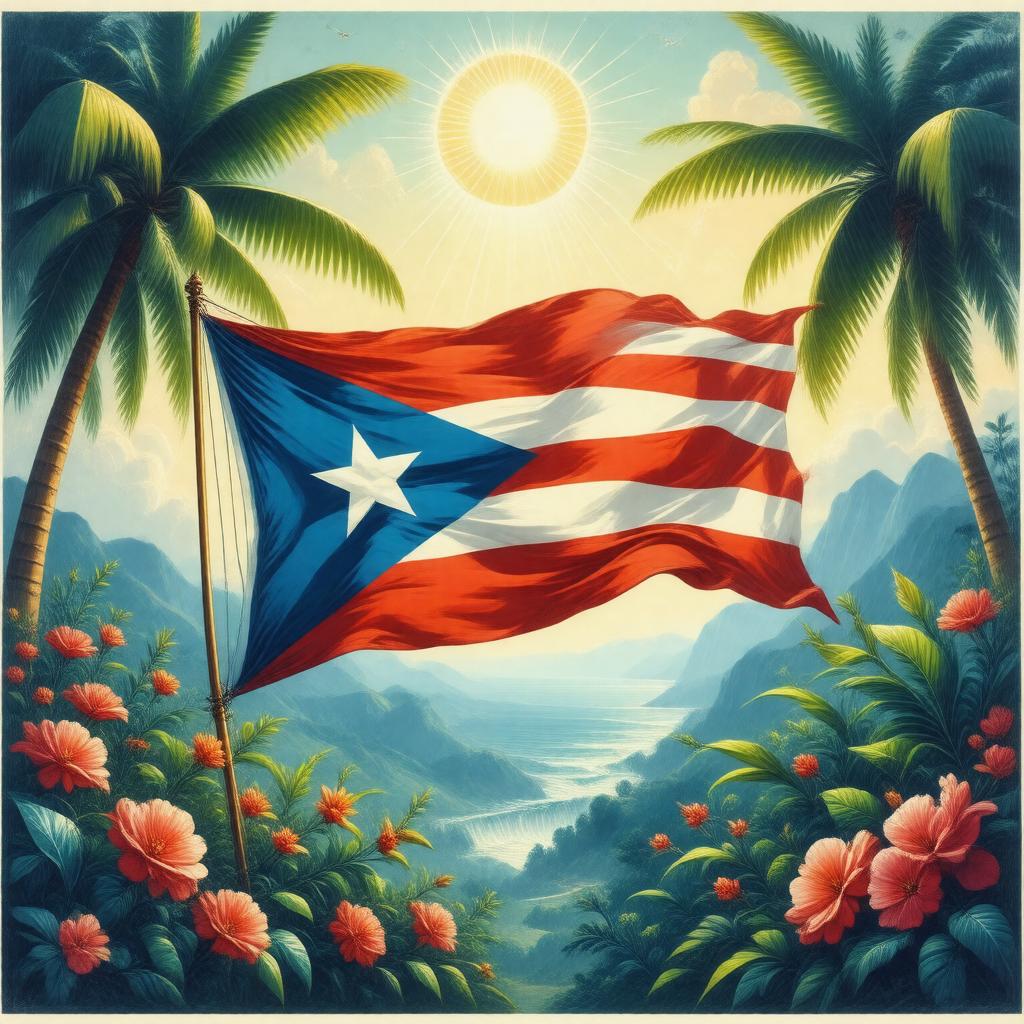 Click to view larger image AI-created image of La Borinqueña