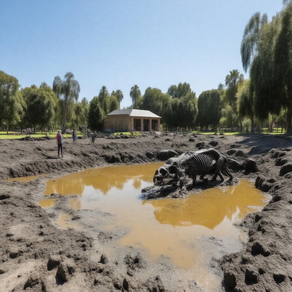 AI-created image of La Brea Tar Pits
