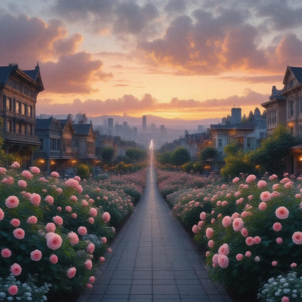 AI-created image of La Ciudad de las Rosas