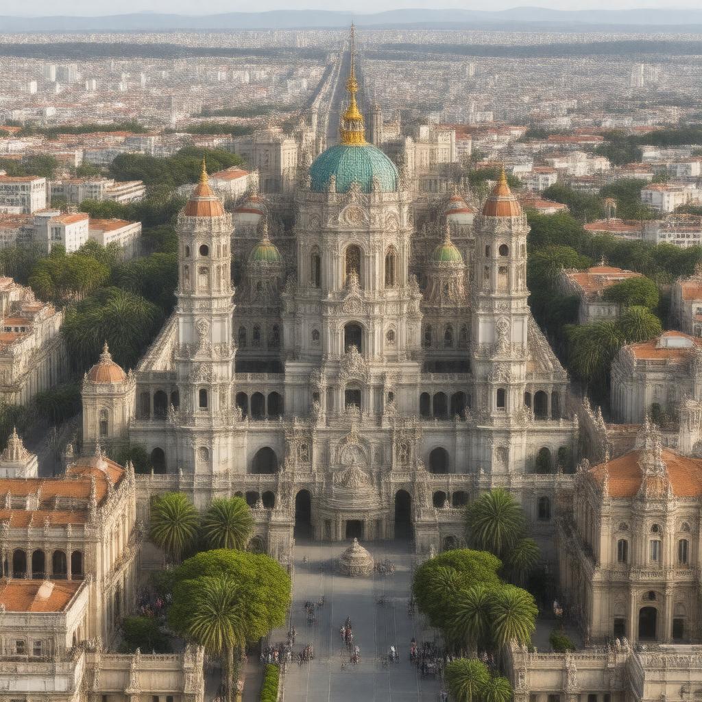 AI-created image of La Ciudad de los Palacios