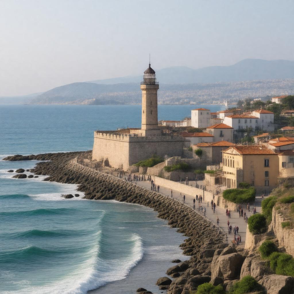 AI-created image of La Coruña, Spain