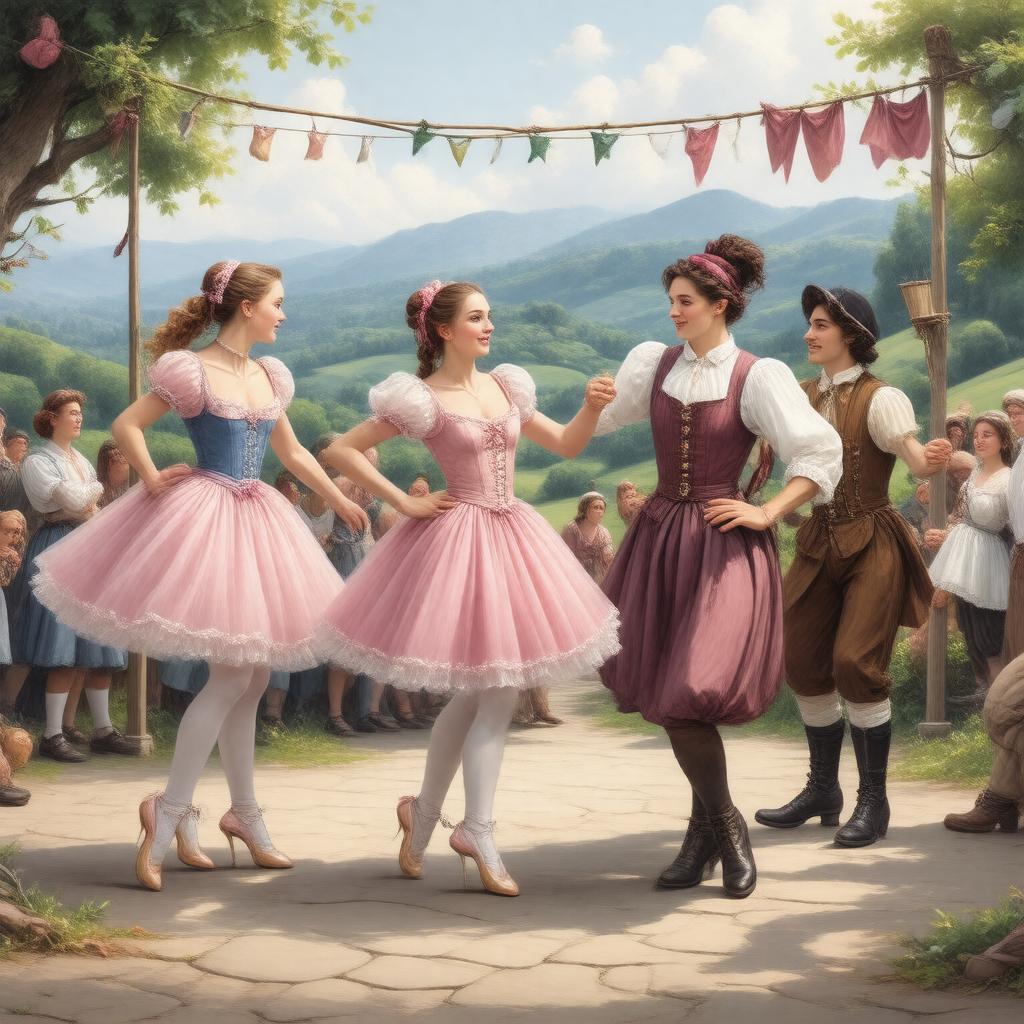 AI-created image of La Fille mal gardée