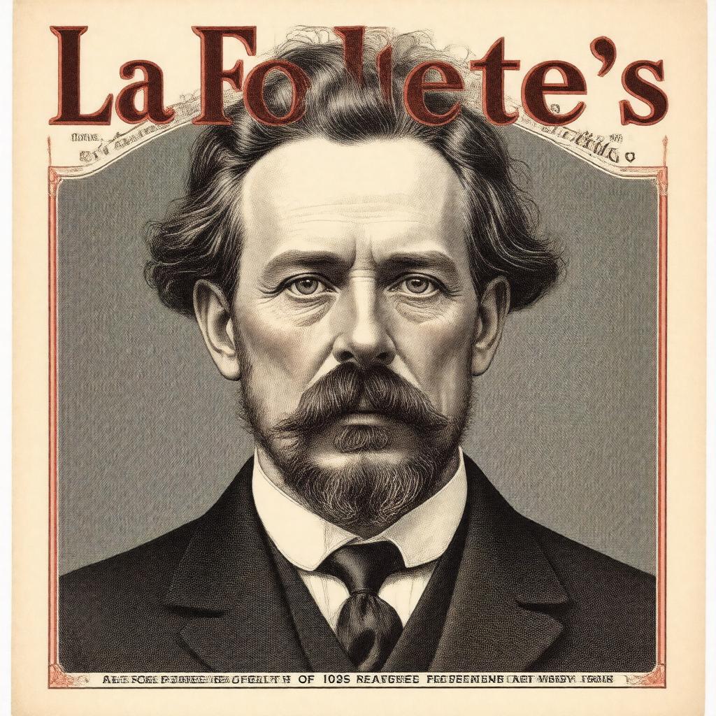 AI-created image of La Follette's Weekly