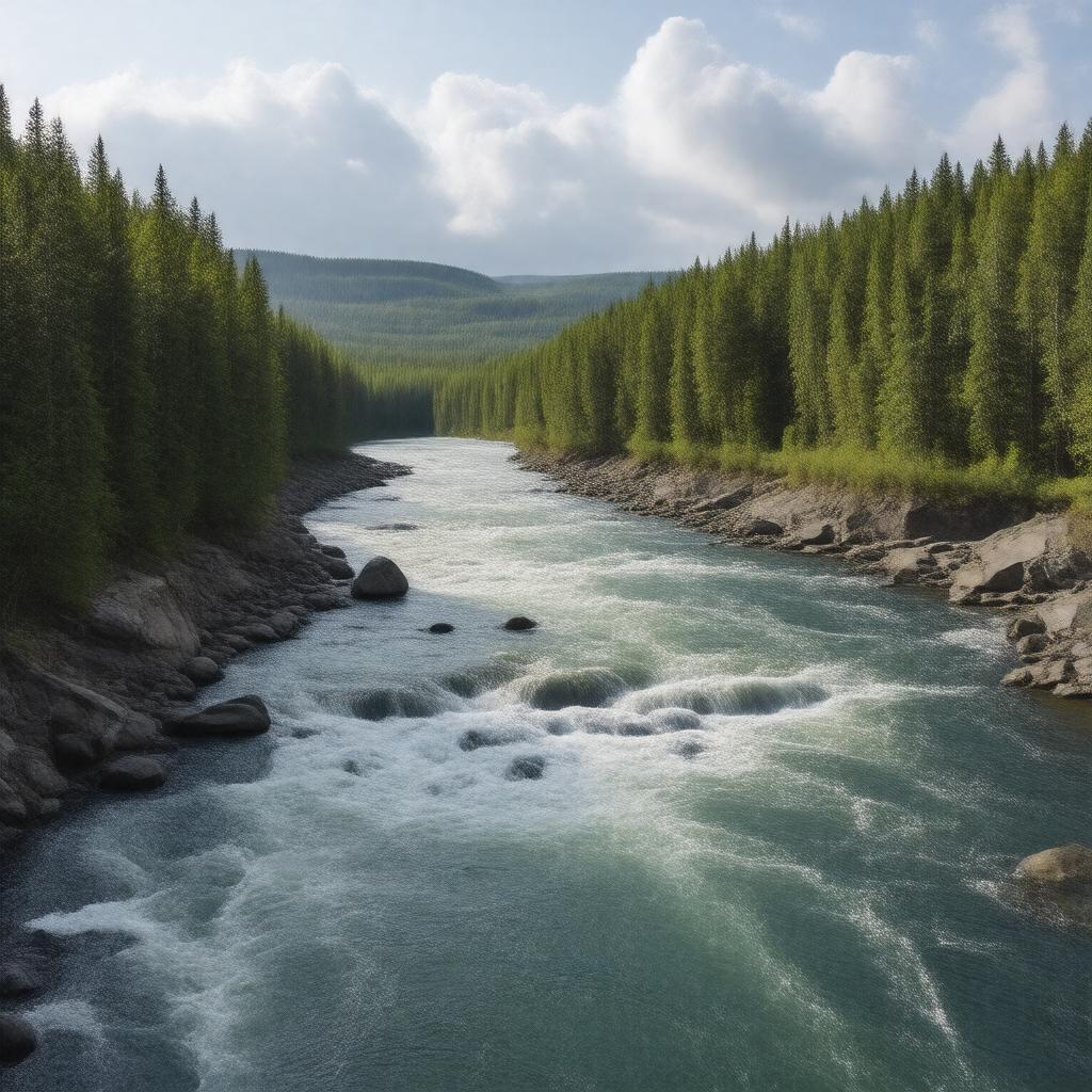 AI-created image of La Grande River