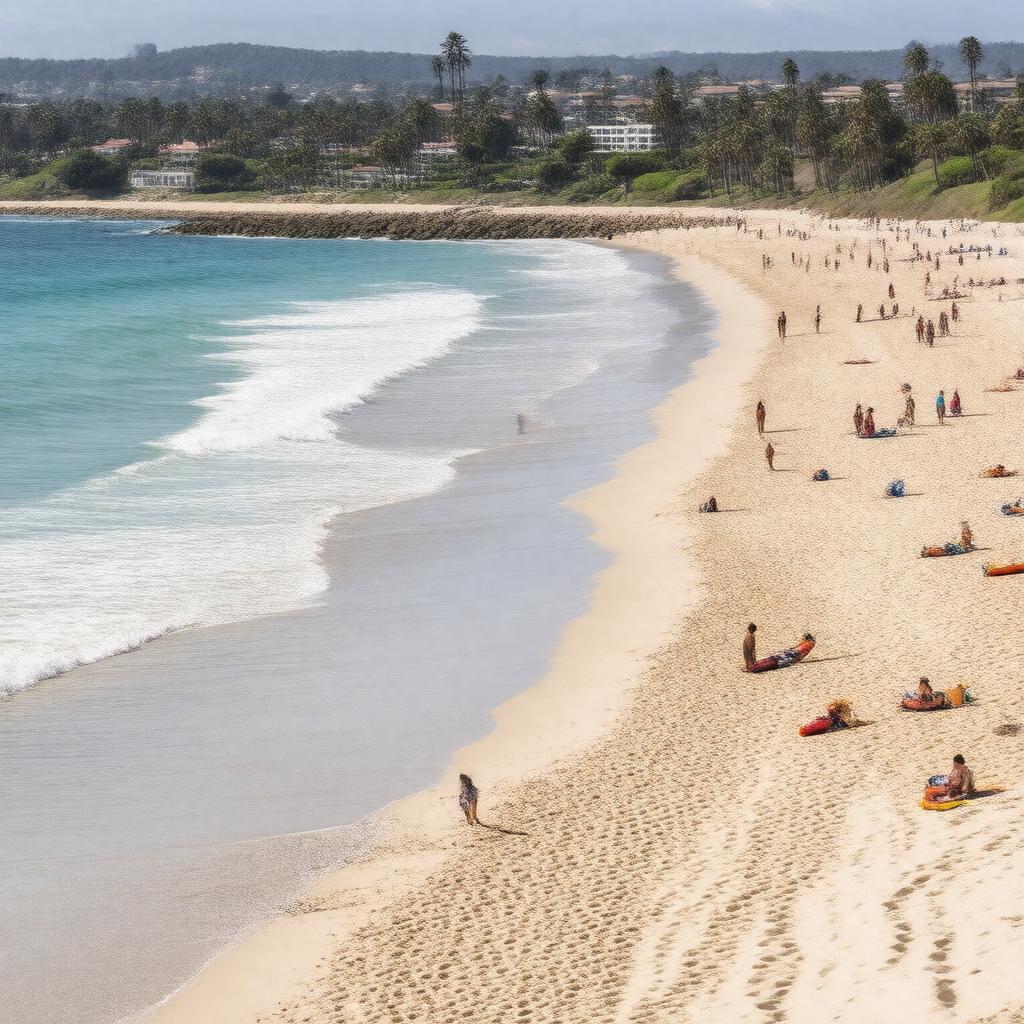 Click to view larger image AI-created image of La Jolla Shores