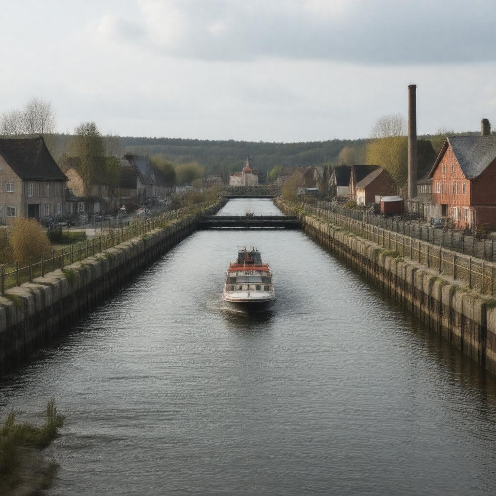 AI-created image of La Louvière