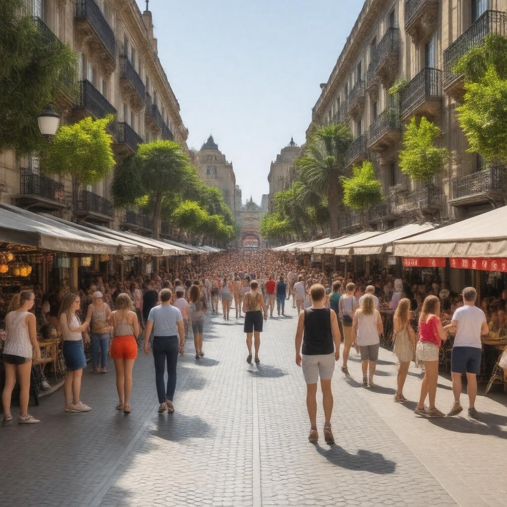 AI-created image of La Rambla