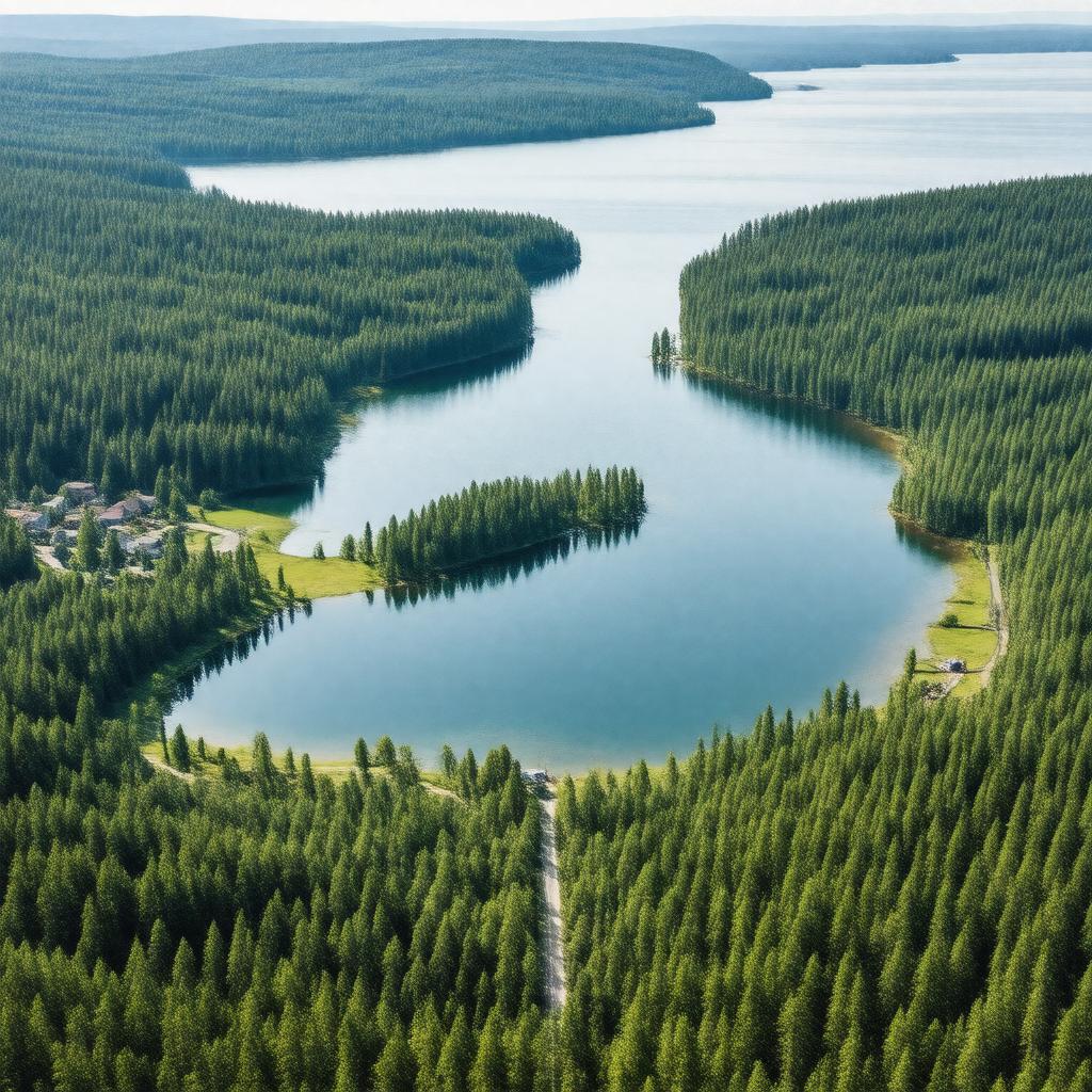 AI-created image of Lac-Beauport, Quebec, Canada
