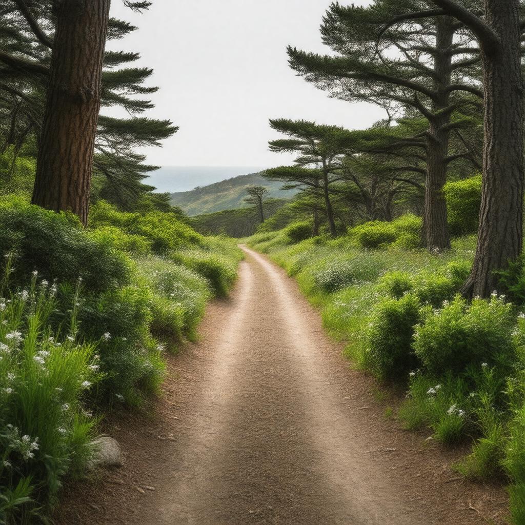 AI-created image of Lace Lichen Trail