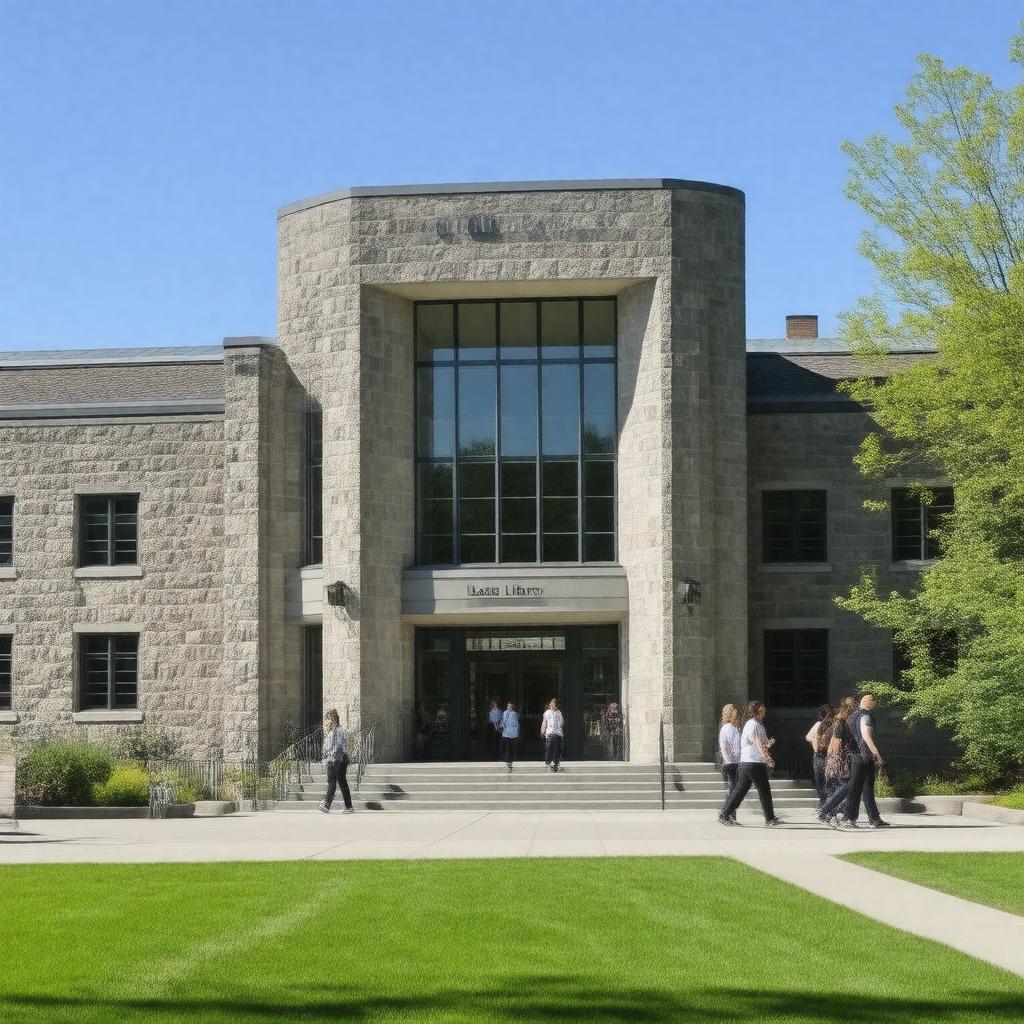 AI-created image of Ladd Library