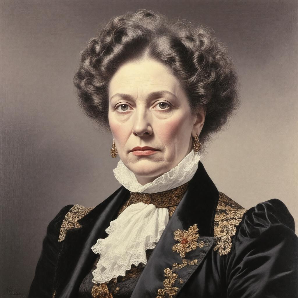 Click to view larger image AI-created image of Lady Bracknell