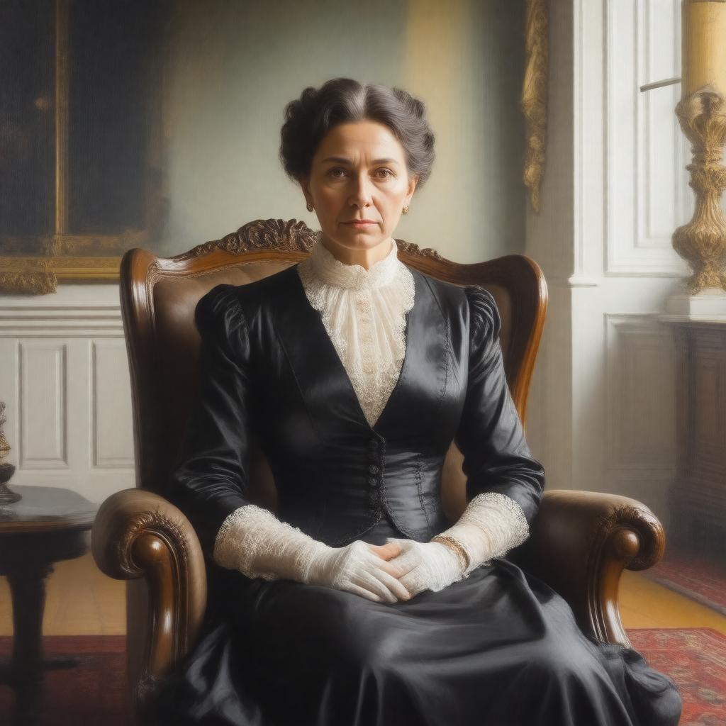 Click to view larger image AI-created image of Lady Britomart