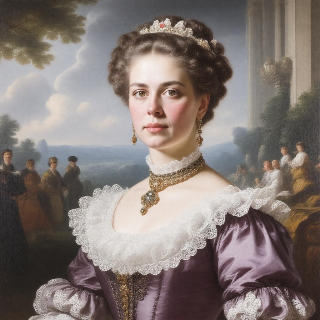 AI-created image of Lady Georgiana Charlotte Augusta Cecil