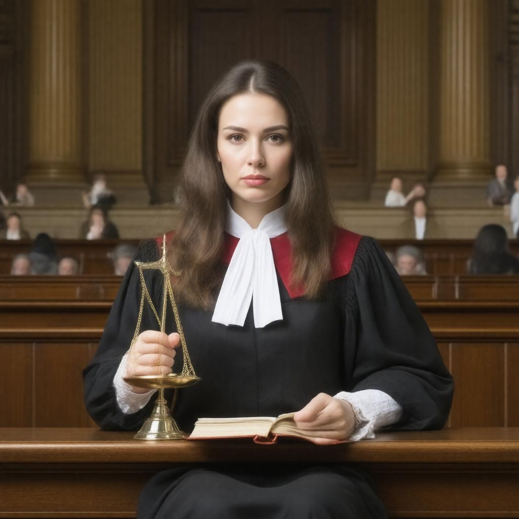 Click to view larger image AI-created image of Lady Justice of Appeal