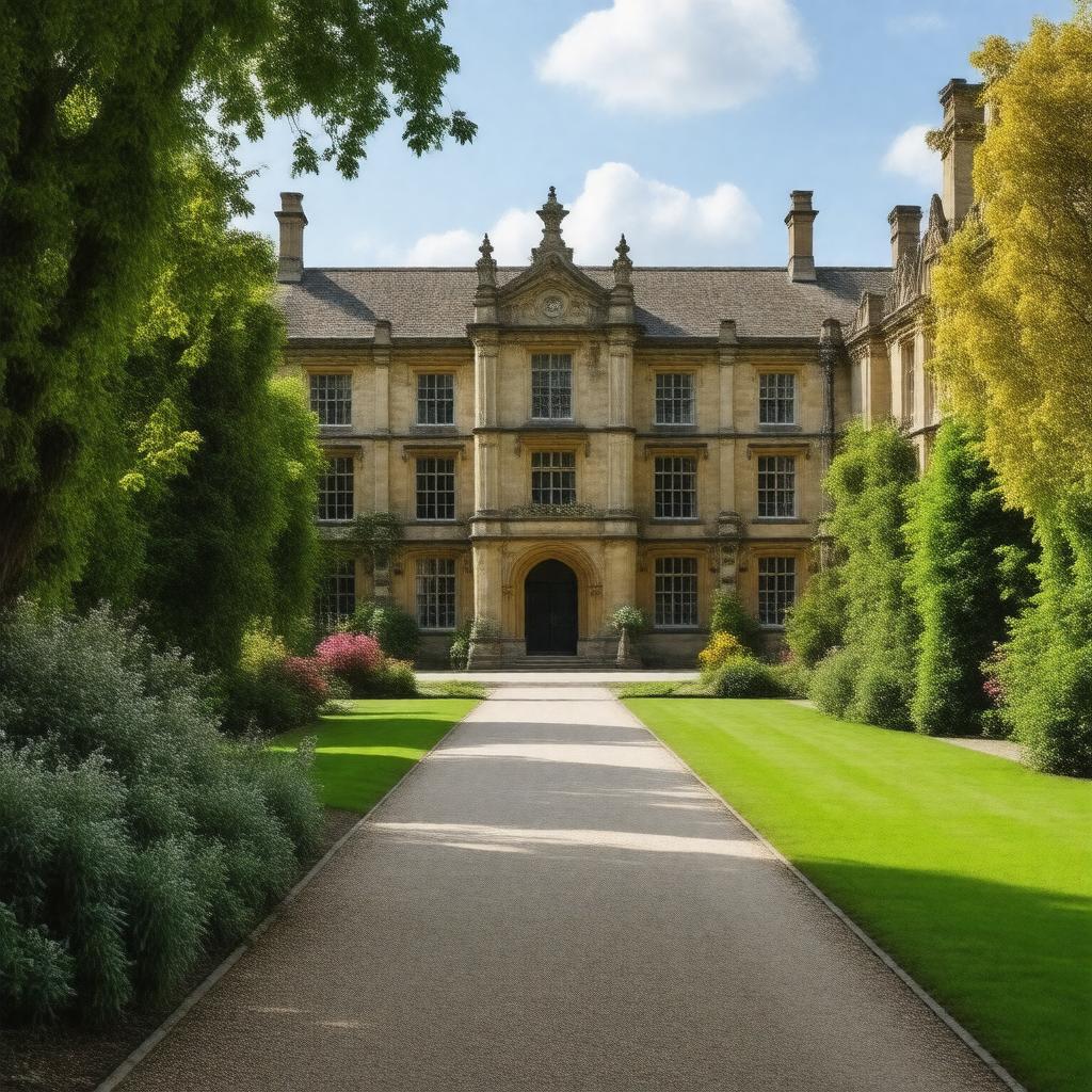 AI-created image of Lady Margaret Hall