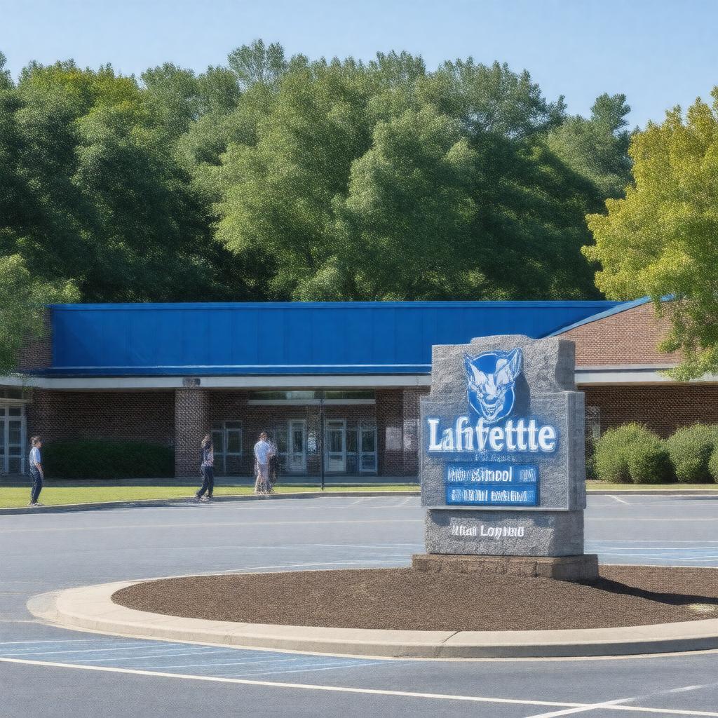 AI-created image of Lafayette High School (Virginia)