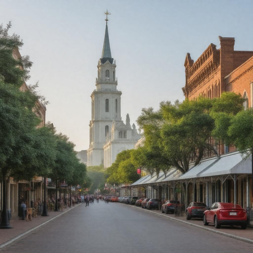 AI-created image of Lafayette, Louisiana, United States