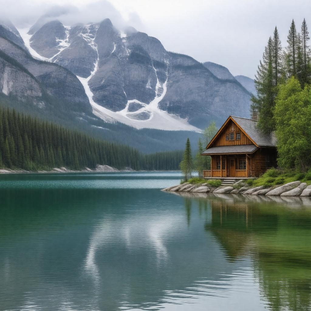 AI-created image of Lake Agnes