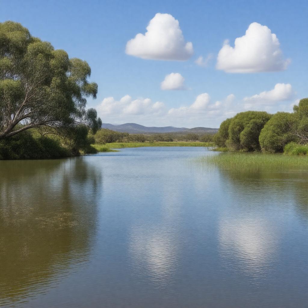 AI-created image of Lake Alexandrina