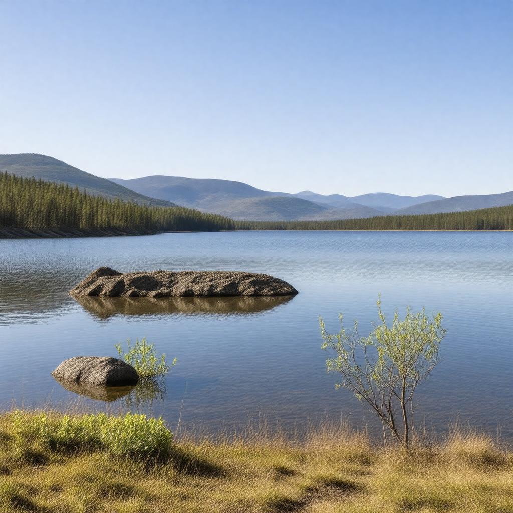 AI-created image of Lake Athabasca