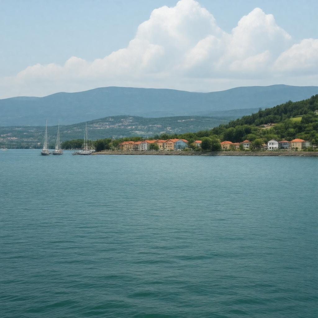 AI-created image of Lake Balaton