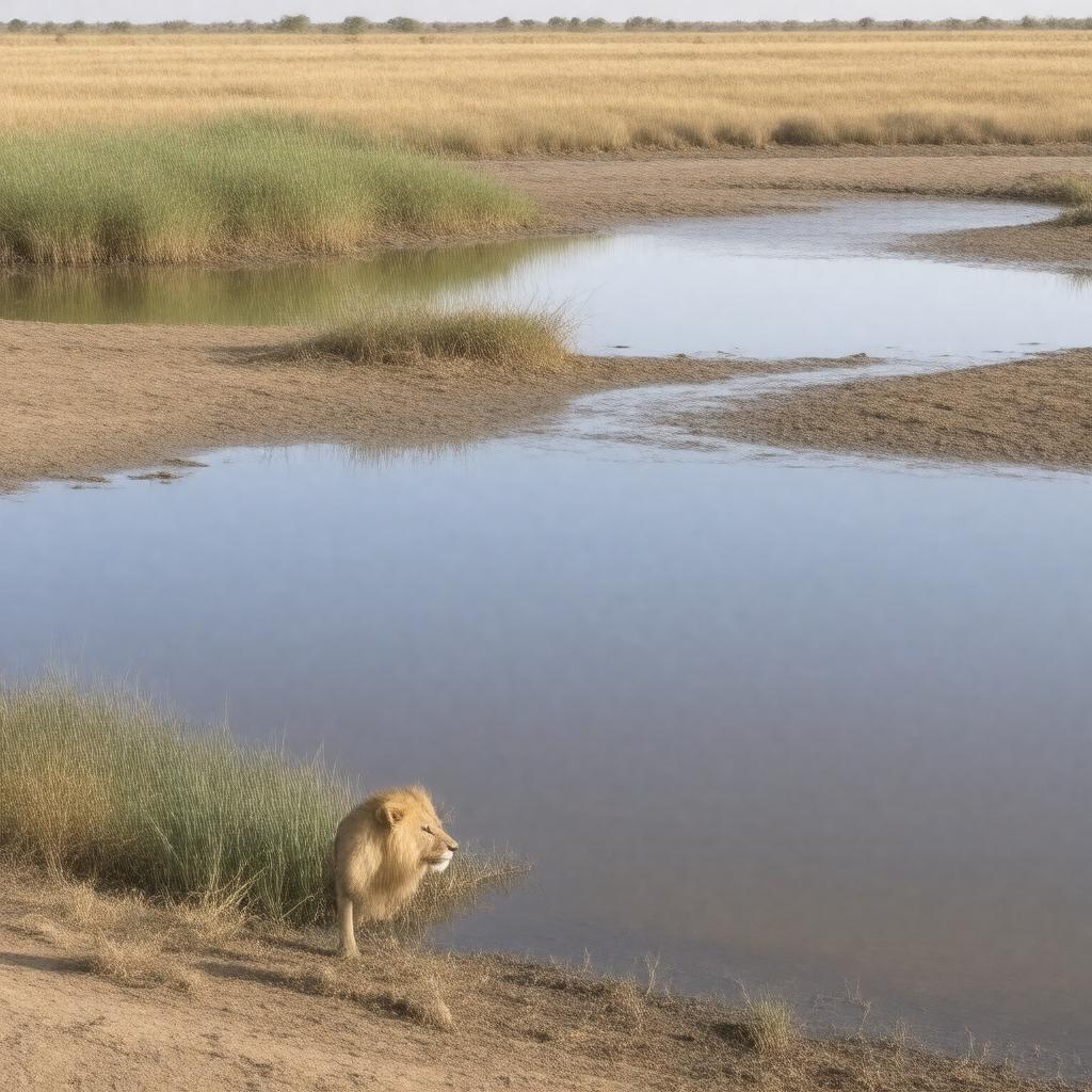 AI-created image of Lake Chad