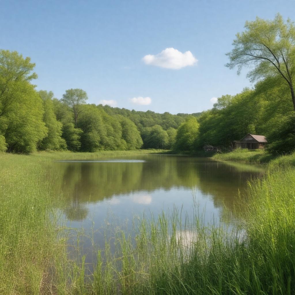 AI-created image of Lake Charles State Park