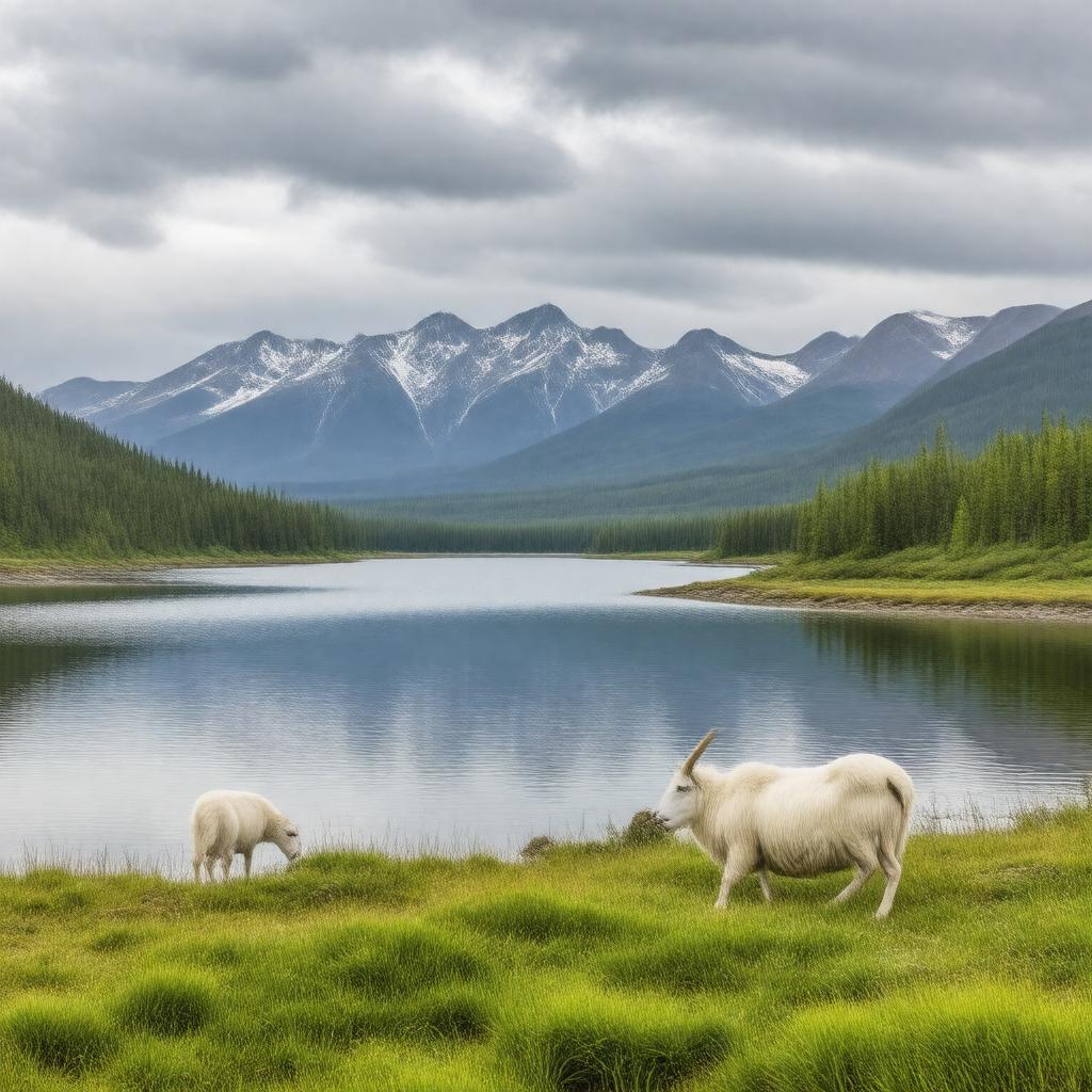 AI-created image of Lake Clark National Park and Preserve