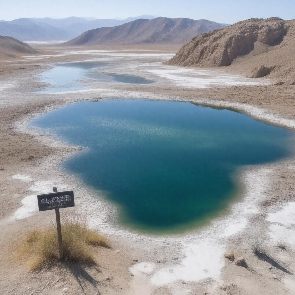 AI-created image of Lake Enriquillo