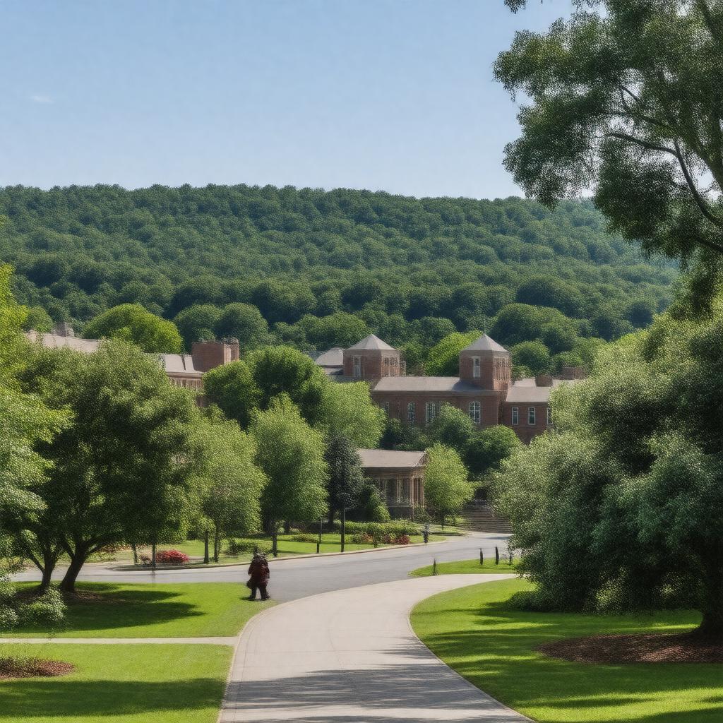 AI-created image of Lake Forest College