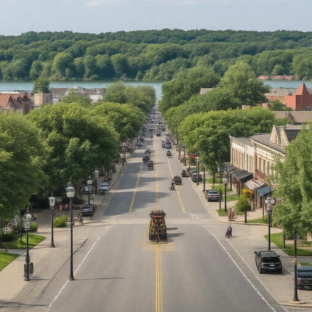 AI-created image of Lake Forest, Illinois