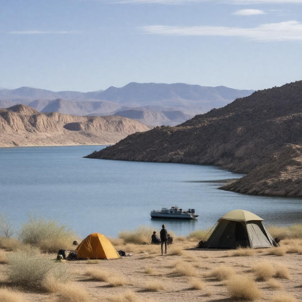 AI-created image of Lake Mead National Recreation Area