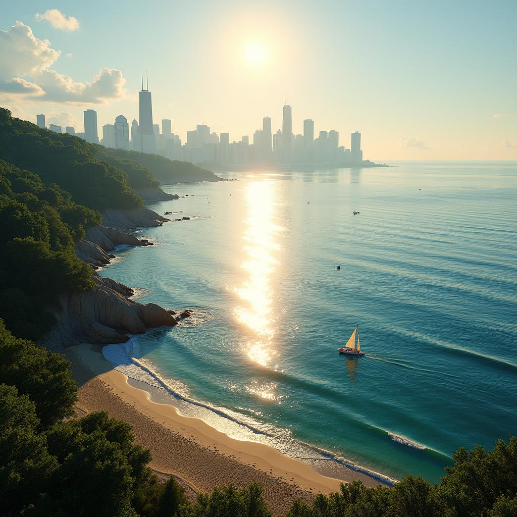 AI-created image of Lake Michigan
