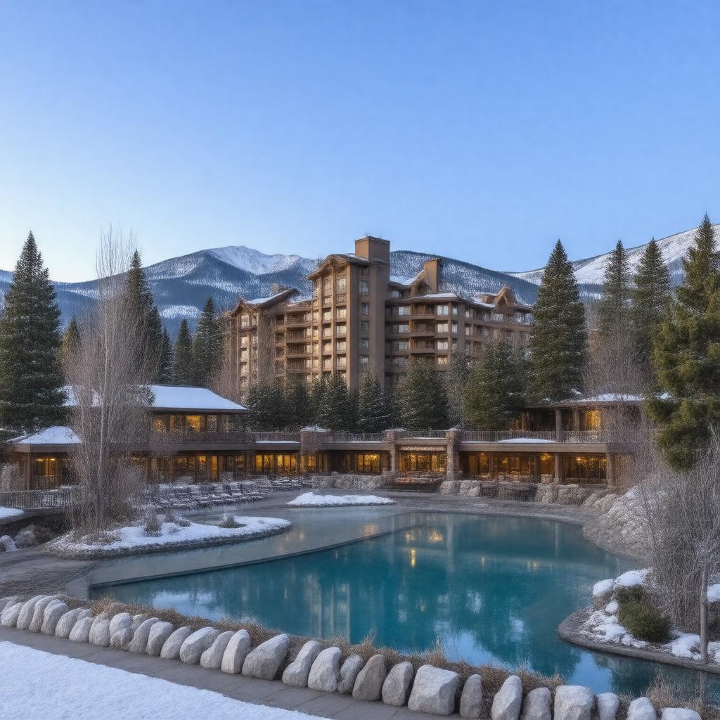 AI-created image of Lake Tahoe Resort Hotel