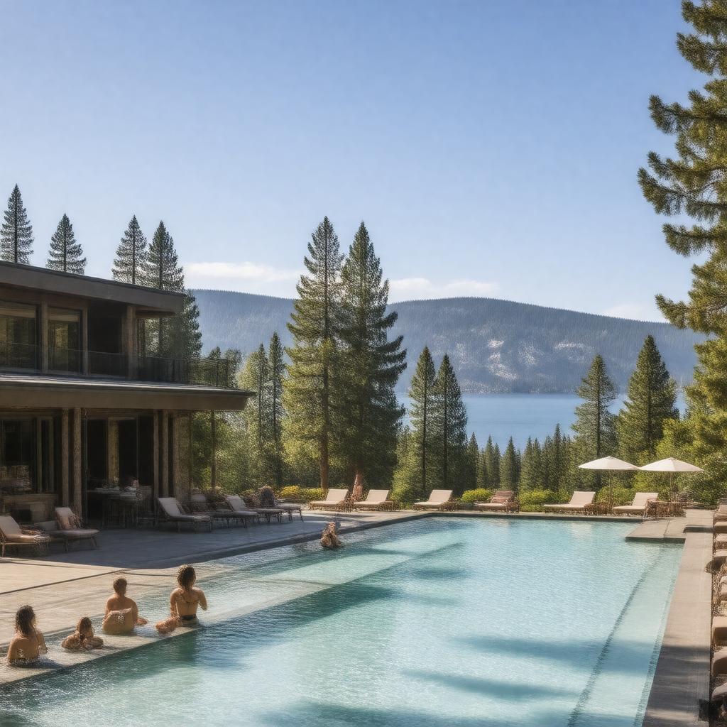 AI-created image of Lake Tahoe Vacation Resort