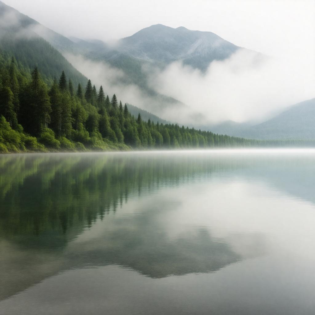 Click to view larger image AI-created image of Lake Tear of the Clouds