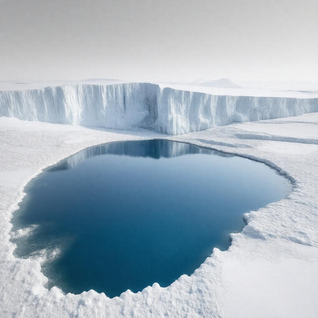 Click to view larger image AI-created image of Lake Vostok
