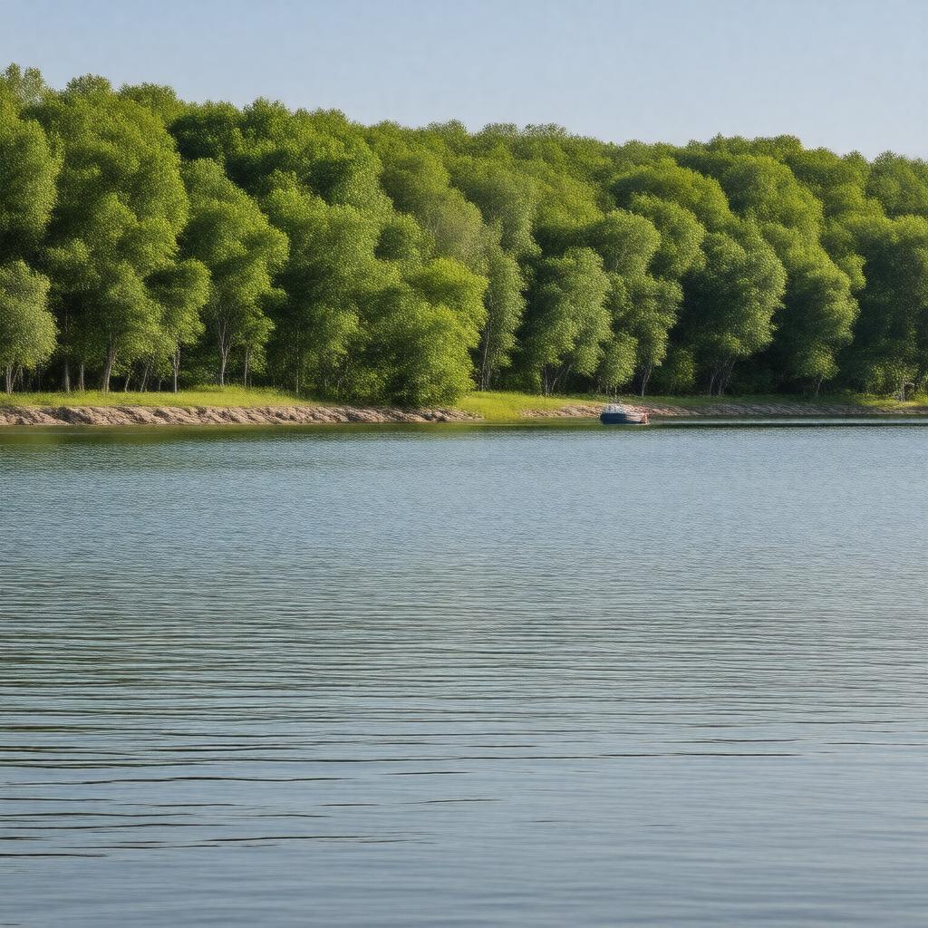 AI-created image of Lake Waubesa