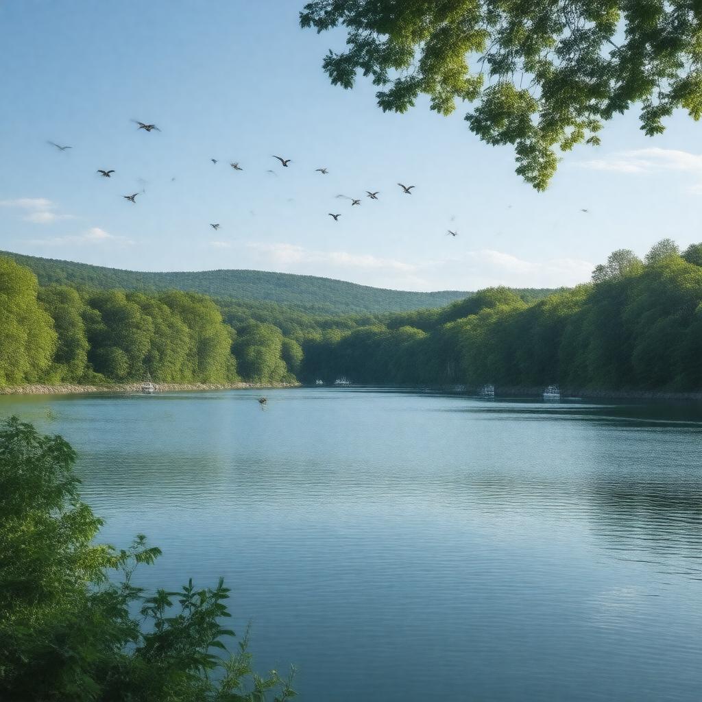 AI-created image of Lake Zoar