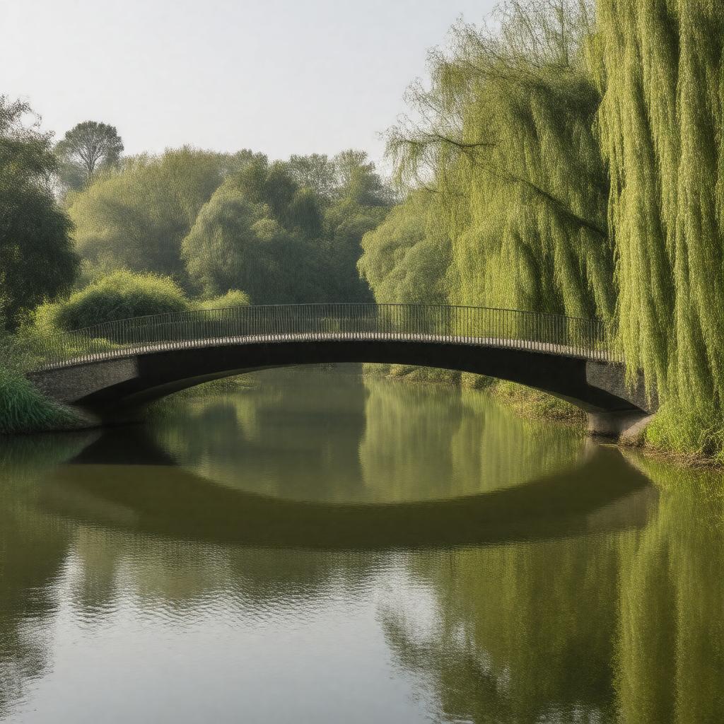 AI-created image of Lake and Sackler Crossing